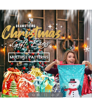  Heier Verkauf 49% OFFWeihnachtsgeschenktüten mit Kordelzug-Design