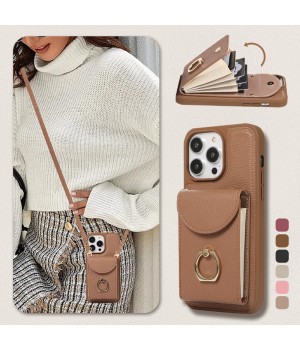 Multifunktionale Crossbody-Handyhülle mit Tasche für Telefone der iPhone-Serie