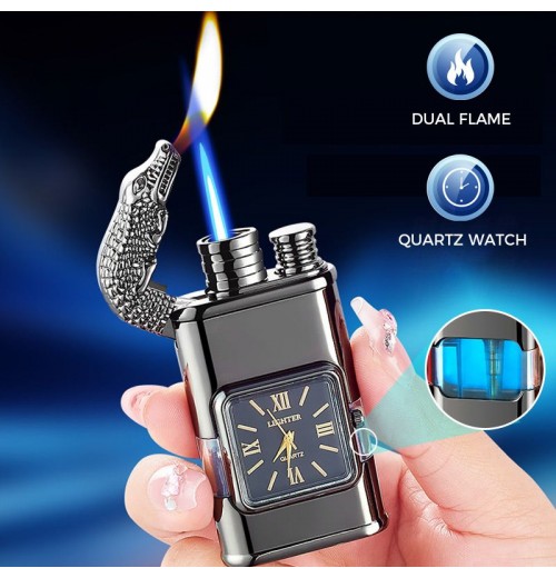 Letzter Tag 50% RabattWindfestes Feuerzeug, Vintage-Armbanduhr, Jet-Flammen-Taschenlampe Letzter Tag 50% RabattWindfestes Feuerzeug, Vintage-Armbanduhr, Jet-Flammen-Taschenlampe
