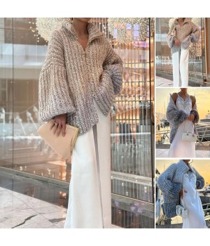 Strickjacke mit monochromen PaillettenModischer Komfort mit funkelndem Touch!
