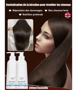 Keratin-Haarspülung zur Revitalisierung des Haares