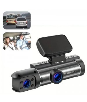 Dashcam mit 170° Weitwinkel und 1080p Doppelobjektiv