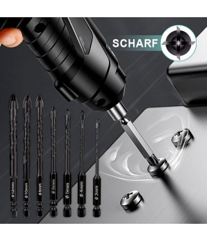Universal 4-Kanten Kreuz Bohrer Set