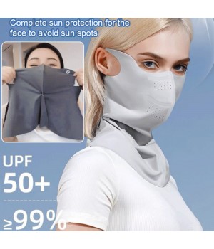 Sonnen- und UV-Schutz atmungsaktive Gesichtsmaske aus Eisseide
