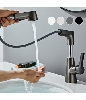 1-Loch-Badewasserhahn mit herausziehbarer Brause