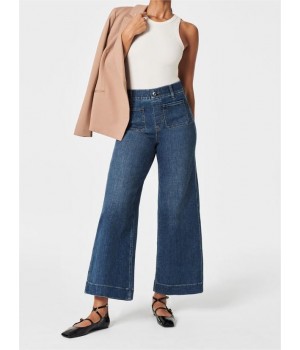 Tummy Control Cropped Wide-Leg Jeans  2024 Best Selling Jeans