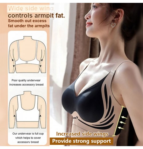 Hebender bügelloser Push-up-BH mit Anti-Sagging-Effekt Hebender bügelloser Push-up-BH mit Anti-Sagging-Effekt