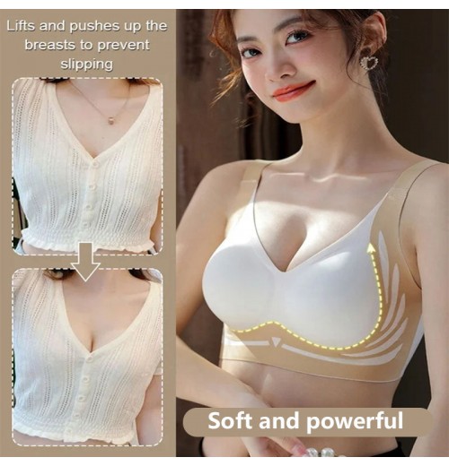 Hebender bügelloser Push-up-BH mit Anti-Sagging-Effekt Hebender bügelloser Push-up-BH mit Anti-Sagging-Effekt