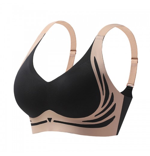 Hebender bügelloser Push-up-BH mit Anti-Sagging-Effekt Hebender bügelloser Push-up-BH mit Anti-Sagging-Effekt