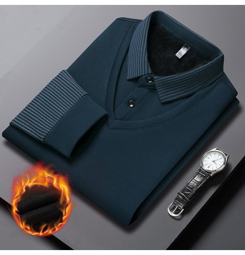 Das perfekte Geschenk Zweiteiliges hemd mit Faux-Revers-Streifen Das perfekte Geschenk Zweiteiliges hemd mit Faux-Revers-Streifen
