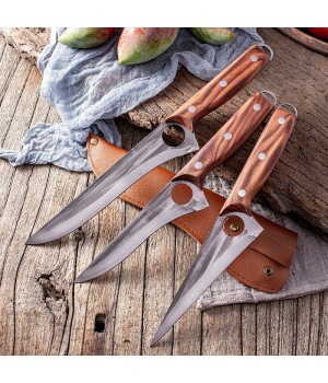 Edelstahl Fleischmesser mit Ring-Design