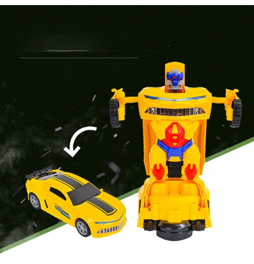 [Best Gift For Kid] Electric Universal Deformation Police Toy Car