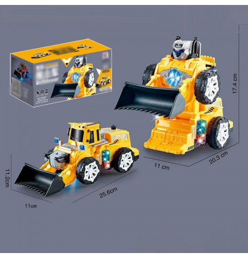 [Best Gift For Kid] Electric Universal Deformation Police Toy Car
