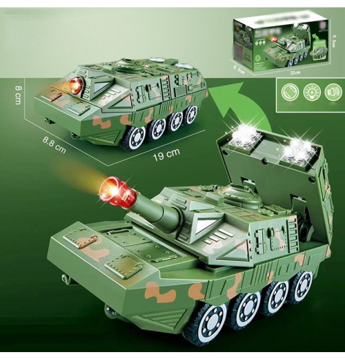 [Best Gift For Kid] Electric Universal Deformation Police Toy Car