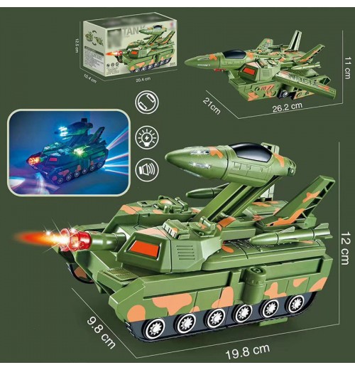 [Best Gift For Kid] Electric Universal Deformation Police Toy Car