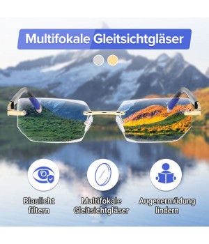 Randlose Lesebrille mit Blaulichtfilter