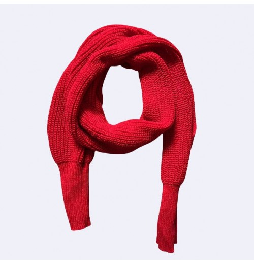 2024 Einfarbiger gestrickter Pulloverschal mit rmeln für Frauen 2024 Einfarbiger gestrickter Pulloverschal mit rmeln für Frauen