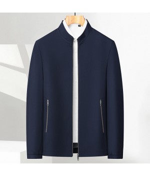 （50 % Rabatt auf den Spotpreis und kostenloser Versand） Herren-Freizeitjacke mit Stehkragen und Reiverschluss