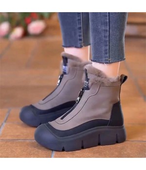 Herbst-Winter-SerieWasserdichte, warme Schneestiefel mit Reiverschluss für Damen