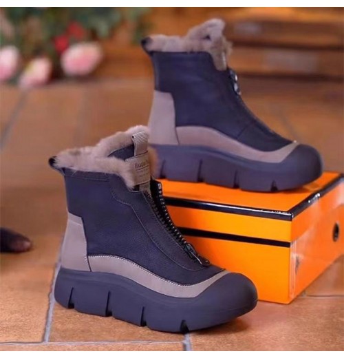 Herbst-Winter-SerieWasserdichte, warme Schneestiefel mit Reiverschluss für Damen Herbst-Winter-SerieWasserdichte, warme Schneestiefel mit Reiverschluss für Damen
