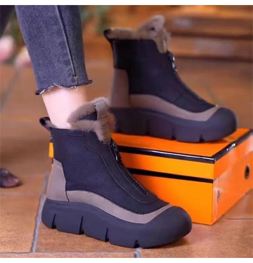 Herbst-Winter-SerieWasserdichte, warme Schneestiefel mit Reiverschluss für Damen Herbst-Winter-SerieWasserdichte, warme Schneestiefel mit Reiverschluss für Damen