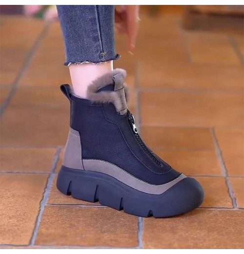 Herbst-Winter-SerieWasserdichte, warme Schneestiefel mit Reiverschluss für Damen Herbst-Winter-SerieWasserdichte, warme Schneestiefel mit Reiverschluss für Damen