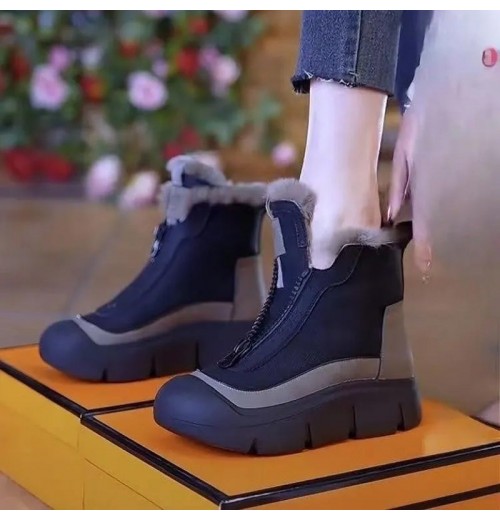 Herbst-Winter-SerieWasserdichte, warme Schneestiefel mit Reiverschluss für Damen Herbst-Winter-SerieWasserdichte, warme Schneestiefel mit Reiverschluss für Damen