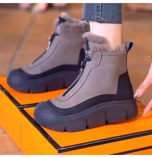 Herbst-Winter-SerieWasserdichte, warme Schneestiefel mit Reiverschluss für Damen Herbst-Winter-SerieWasserdichte, warme Schneestiefel mit Reiverschluss für Damen