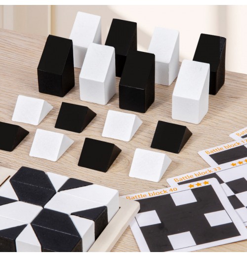 Kreatives Schwarz-Wei-Blockpuzzle-Set für Kinder Kreatives Schwarz-Wei-Blockpuzzle-Set für Kinder