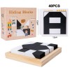 Kreatives Schwarz-Wei-Blockpuzzle-Set für Kinder Kreatives Schwarz-Wei-Blockpuzzle-Set für Kinder