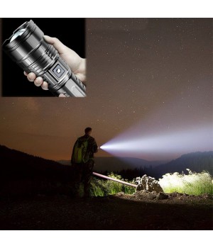 Multifunktionale weie Laser-Teleskop-Zoom-Taktik-Taschenlampe