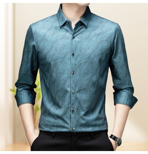 Herren Casual Business Hemd Knitterfrei