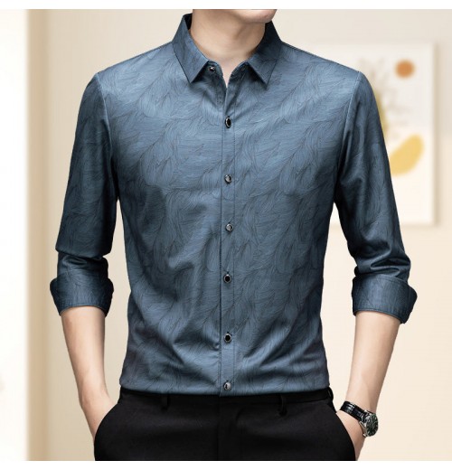 Herren Casual Business Hemd Knitterfrei
