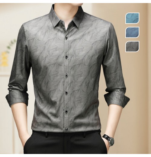 Herren Casual Business Hemd Knitterfrei