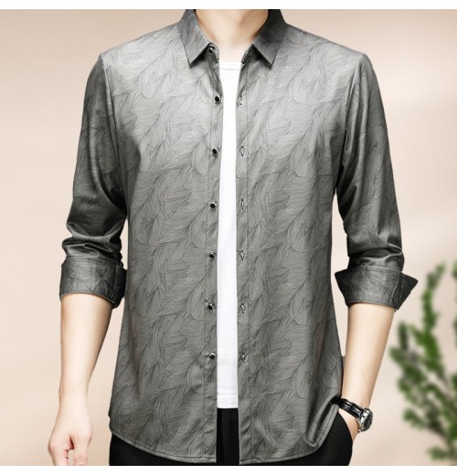 Herren Casual Business Hemd Knitterfrei