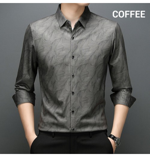 Herren Casual Business Hemd Knitterfrei