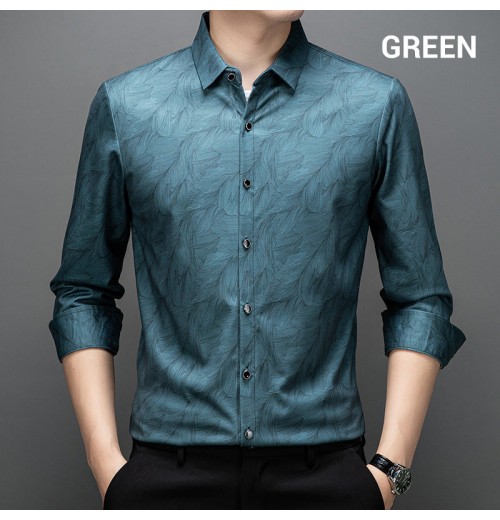 Herren Casual Business Hemd Knitterfrei