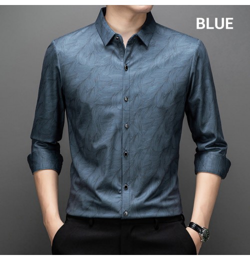 Herren Casual Business Hemd Knitterfrei