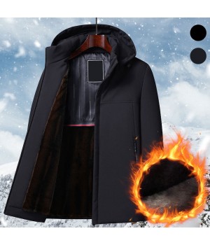 Warmes GeschenkDicker Thermo-Parka mit Kapuze für HerrenKostenloser Versand