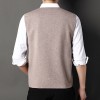 Herrenmode gestrickt Knopf Pullover Weste Business Match Herrenmode gestrickt Knopf Pullover Weste Business Match