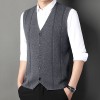 Herrenmode gestrickt Knopf Pullover Weste Business Match Herrenmode gestrickt Knopf Pullover Weste Business Match