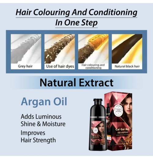 Sofortige Haarfrbeshampoo mit Kruterextrakten für Mnner & Frauen Sofortige Haarfrbeshampoo mit Kruterextrakten für Mnner & Frauen
