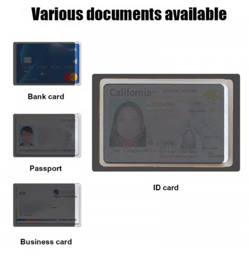 Anti-Peeping Card Sleeve zum Schutz von Informationen Anti-Peeping Card Sleeve zum Schutz von Informationen