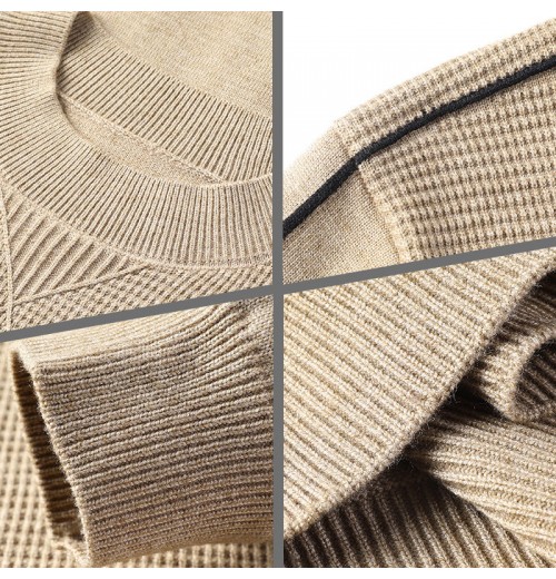Warmer Herrenpullover mit weichem Strick und Rundhalsausschnitt Warmer Herrenpullover mit weichem Strick und Rundhalsausschnitt