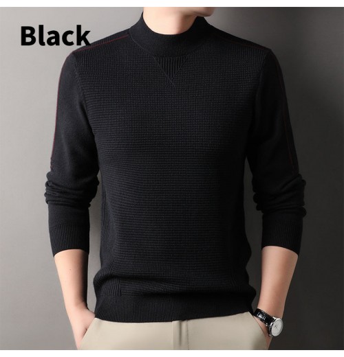 Warmer Herrenpullover mit weichem Strick und Rundhalsausschnitt Warmer Herrenpullover mit weichem Strick und Rundhalsausschnitt