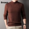 Warmer Herrenpullover mit weichem Strick und Rundhalsausschnitt Warmer Herrenpullover mit weichem Strick und Rundhalsausschnitt