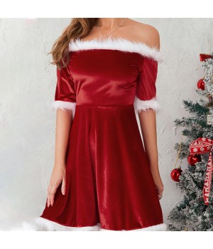Trgerloses Fleece-Weihnachtskleid