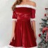 Trgerloses Fleece-Weihnachtskleid
